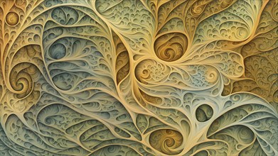 Abstract illustration of fractal patterns found in nature representing the application of