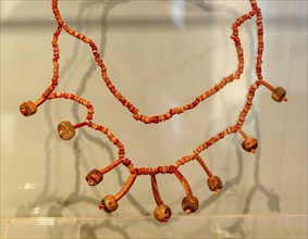 Necklace, Palacio Canton palace anthropology museum, Merida, Yucatan State, Mexico, Central America