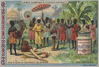 Series Export of Liebig meat extract to Africa, the farewell of the white traders from the tribe of