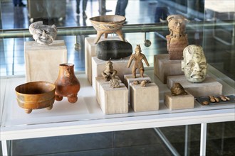 Display at archaeological site and museum of Templo Mayor, Mexico City, Mexico, Central America