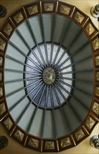 Art Nouveau architecture interior of Palacio de Bellas Artes, Palace of Fine Arts, Mexico City,