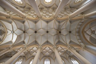 Vaults of St Vitus Church, 16th century, Iphofen, Lower Franconia, Bavaria, Germany, Europe