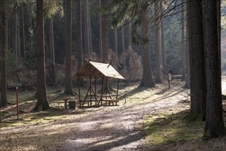 Hiking in Upper Lusatia - rest area