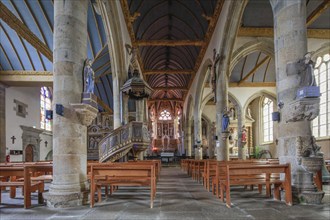 Enclosed parish Enclos paroissial church Eglise Notre-Dame de Bodilis from the 16th century,