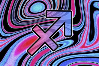 Sagittarius zodiac sign, funky horoscope, Horoscope Astrology background, Sagittarius, funky zodiac