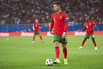 LEIPZIG, GERMANY - JUNE 18, 2024: Euro 2024 Groupe F match Portugal vs Czechia 2:1. In action