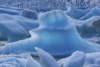 Fjellsarlon glacier lagoon, south coast, Iceland, Europe