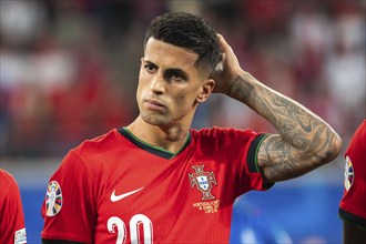 LEIPZIG, GERMANY - JUNE 18, 2024: Euro 2024 Groupe F match Portugal vs Czechia 2:1. Joao Cancelo