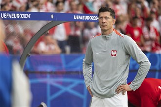 BERLIN, GERMANY - JUNE 21, 2024: Euro 2024 Groupe D match Poland vs Austria 1:3. Robert Lewandowski