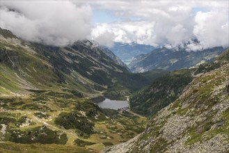 Beautiful mountain landscape of Enzingerboden near Kaprun, Austrian alps