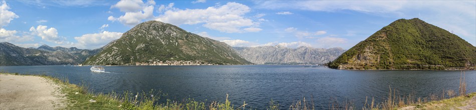 Beautiful picturesque bay of Kotor in Montenegro