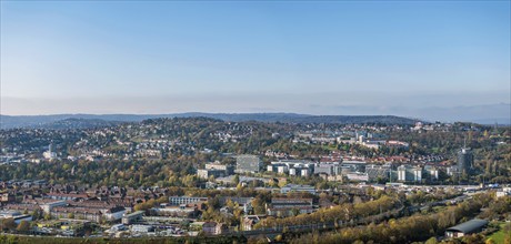 Killesberg, sought-after residential area on a semi-elevated position above the city of Stuttgart.