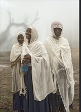 Three young Ethiopian pilgrims have arrived in the pilgrimage site of Lalibela after a long