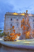 Diana fountain, Ortygia, Syracuse, Sicily, Italy, Europe