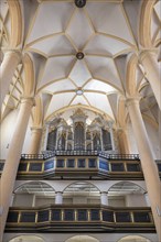 Organ loft, organ built in 1751 by the organ builder Johann Philipp Seuffert, St Vitus Church, 16th