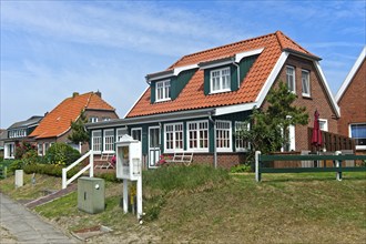 Beautiful house on the island of Spiekeroog, East Frisian Islands, North Sea, Lower Saxony,