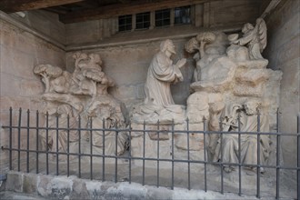 Depiction of the Mount of Olives, mid-15th century, at St Vitus Church, Iphofen, Lower Franconia,