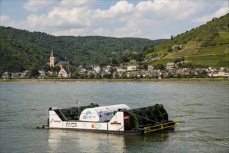 River mill power plant, innovative small power plant for electricity generation, Niederheimbach am