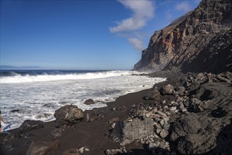 Playa del Inglés beach, Valle Gran Rey, La Gomera, Canary Islands, Spain, Europe