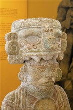 'Idolos' exhibition anthropomorphic figure, Palacio Canton palace anthropology museum, Merida,