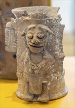 'Idolos' exhibition anthropomorphic figure, Palacio Canton palace anthropology museum, Merida,