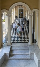 Spanish colonial interior of palace of Casa de Montejo, Merida, Yucatan State, Mexico, Central