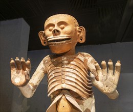 Mictlantecuhtli, Aztec god of death, archaeological site and museum of Templo Mayor, Mexico City,