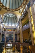 Art Nouveau architecture interior of Palacio de Bellas Artes, Palace of Fine Arts, Mexico City,