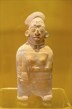 'Idolos' exhibition anthropomorphic figure, Palacio Canton palace anthropology museum, Merida,