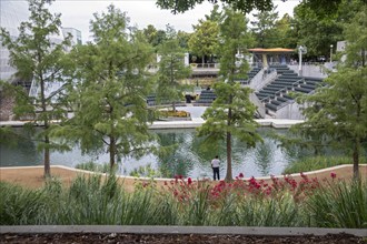 Oklahoma City, Oklahoma - Myriad Botanical Gardens.