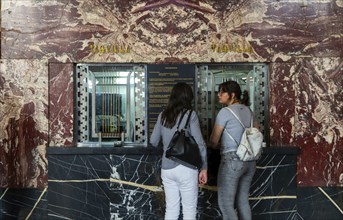 Art Nouveau architecture interior of Palacio de Bellas Artes, Palace of Fine Arts, Mexico City,