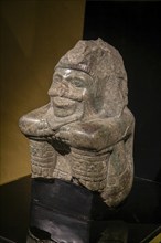 Figure of Xiuhtecuhtli, god of fire, archaeological site and museum of Templo Mayor, Mexico City,