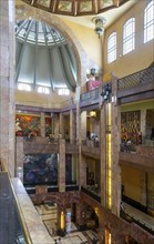 Art Nouveau architecture interior of Palacio de Bellas Artes, Palace of Fine Arts, Mexico City,