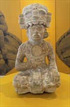 'Idolos' exhibition anthropomorphic figure, Palacio Canton palace anthropology museum, Merida,