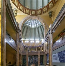 Art Nouveau architecture interior of Palacio de Bellas Artes, Palace of Fine Arts, Mexico City,