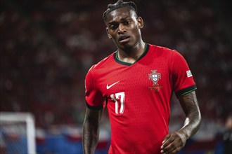 LEIPZIG, GERMANY - JUNE 18, 2024: Euro 2024 Groupe F match Portugal vs Czechia 2:1. Rafael Leao