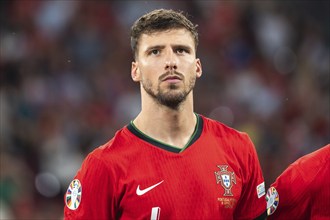 LEIPZIG, GERMANY - JUNE 18, 2024: Euro 2024 Groupe F match Portugal vs Czechia 2:1. Ruben Dias