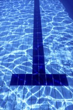 Swimming Pool water. Ripple Water. Sun Reflection background