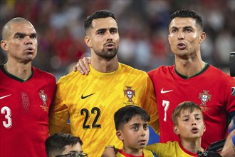 LEIPZIG, GERMANY - JUNE 18, 2024: Euro 2024 Groupe F match Portugal vs Czechia 2:1. Pepe (L)