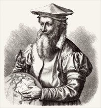 Gerardus Mercator oder Gerard de Kremer, 1512-1594, Kartograph, Geograph, Theologe und Philosoph