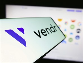 Stuttgart, Germany, 04-02-2024: Smartphone with logo of American software procurement company Vendr