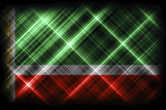 Chechnya flag, national flag, modern flag background