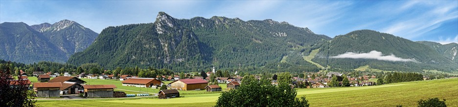 Panoramic view of Oberammergau with Kofel