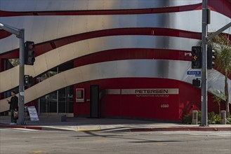 A picture of the Petersen Automotive Museum