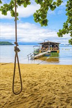 Ilha Grande Brazil 23. November 2020 Amazing Mangrove beach and Pouso beach with swimming