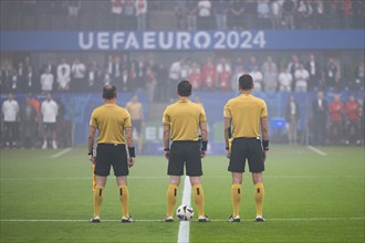 BERLIN, GERMANY - JUNE 21, 2024: Euro 2024 Groupe D match Poland vs Austria 1:3. Referees before