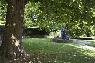 EAST GRINSTEAD, WEST SUSSEX, UK, AUGUST 16. View of the McIndoe Memorial in East Grinstead, West