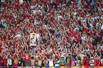 LEIPZIG, GERMANY - JUNE 18, 2024: Euro 2024 Groupe F match Portugal vs Czechia 2:1. Portugal