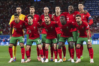 LEIPZIG, GERMANY - JUNE 18, 2024: Euro 2024 Groupe F match Portugal vs Czechia 2:1. Team of