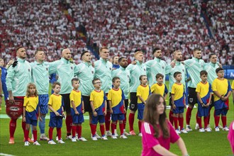 BERLIN, GERMANY - JUNE 21, 2024: Euro 2024 Groupe D match Poland vs Austria 1:3. Team of Austria